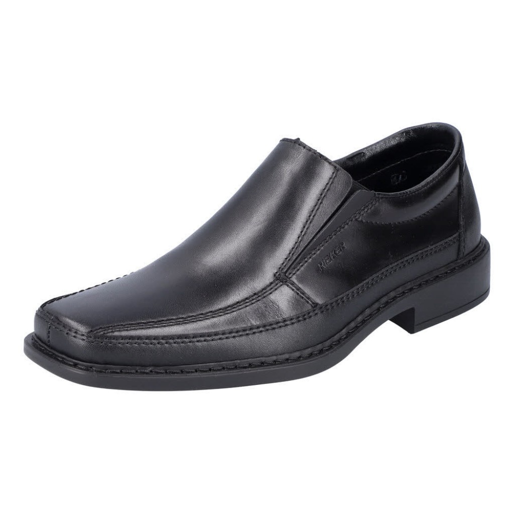 H Slipper Leder      schwarz