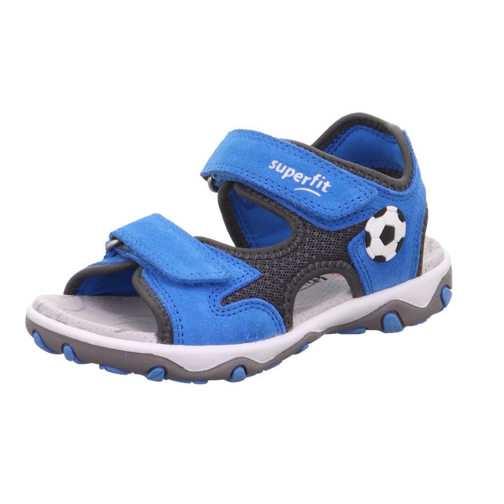 B Sandale Leder      blau