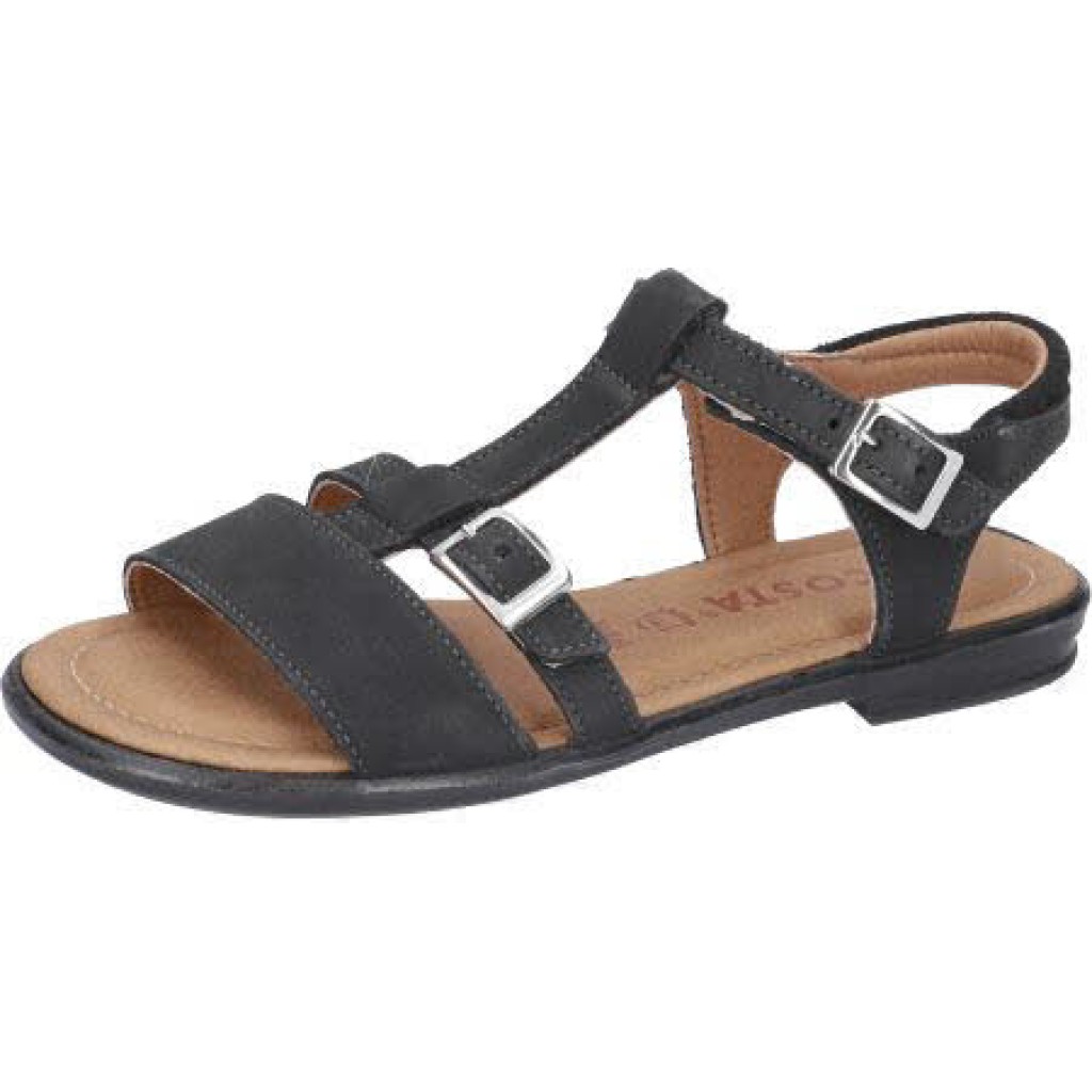 M Sandale Nubuk      schwarz Weite m